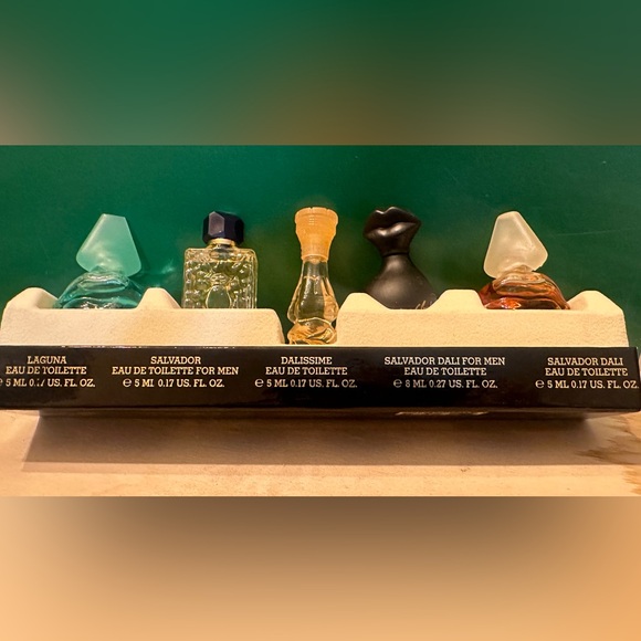 VINTAGE SALVADOR DALI COLLECTION OF 5 MINI FRAGRANCES - Picture 2 of 2